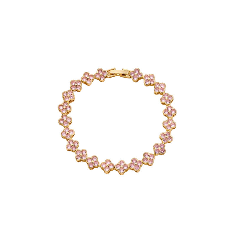 Women Luxury Colorful Rhinestone Wave Bracelet