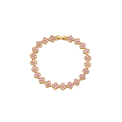 Women Luxury Colorful Rhinestone Wave Bracelet