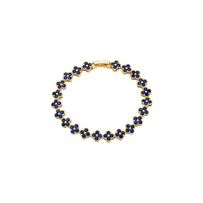 Women Luxury Colorful Rhinestone Wave Bracelet