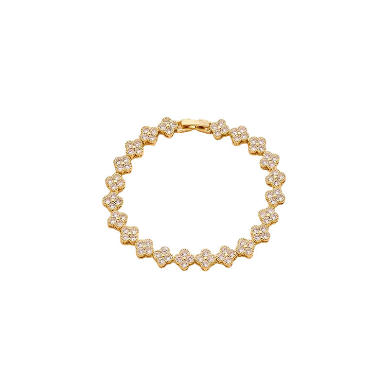 Women Luxury Colorful Rhinestone Wave Bracelet