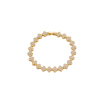 Women Luxury Colorful Rhinestone Wave Bracelet