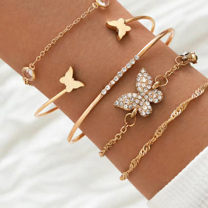 Classic Layered Charm Bracelet Set