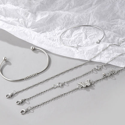 Classic Layered Charm Bracelet Set