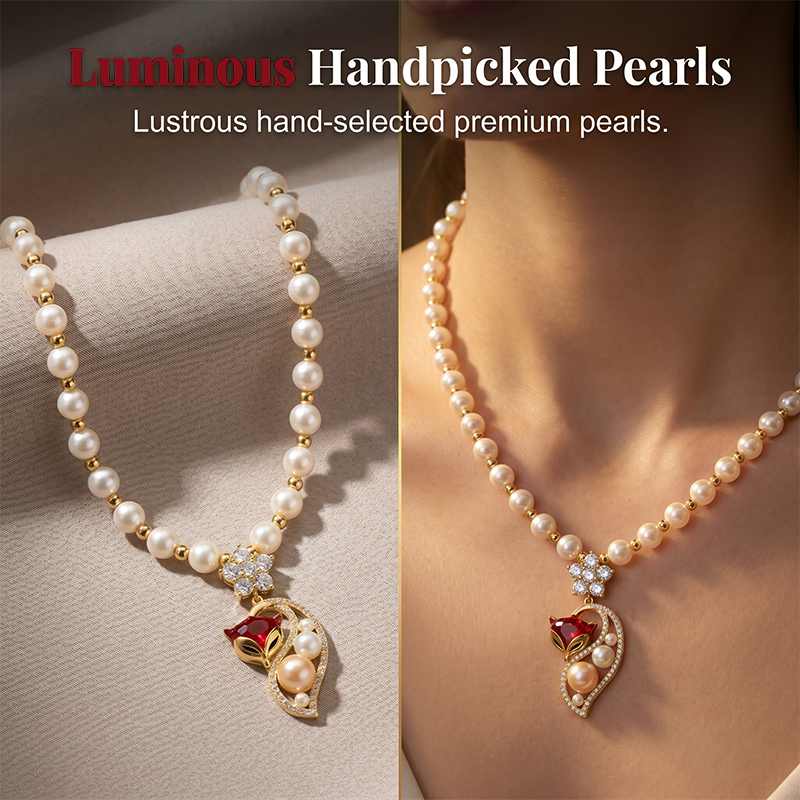 Women's Elegant Faux Pearl Necklace