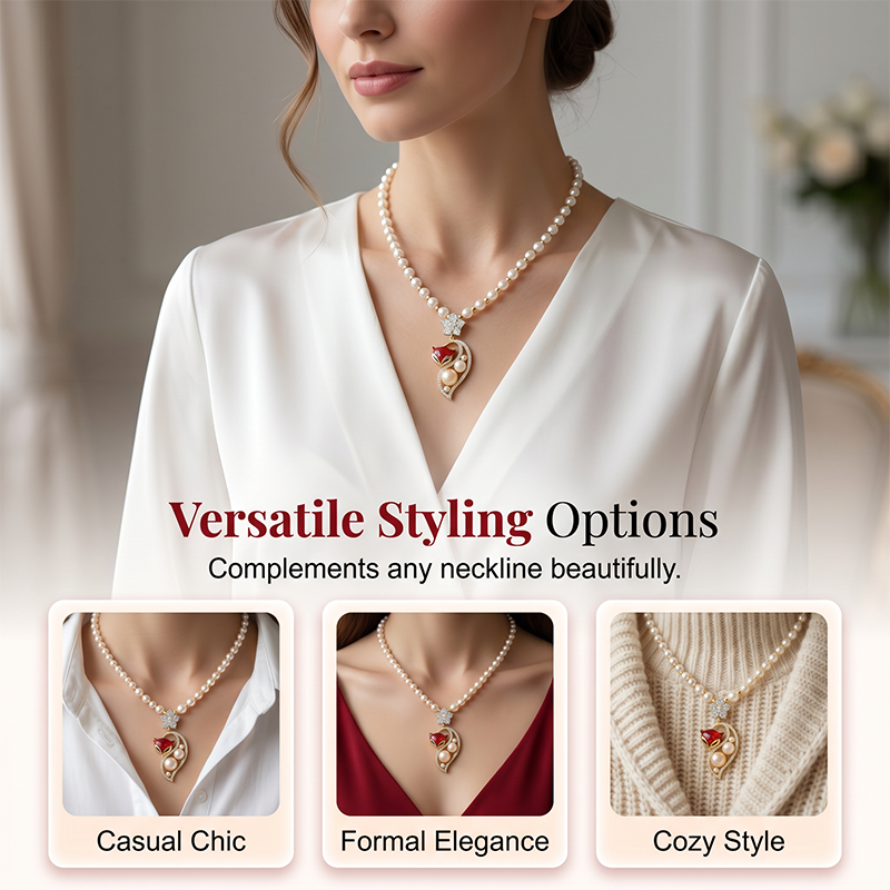 Women's Elegant Faux Pearl Necklace