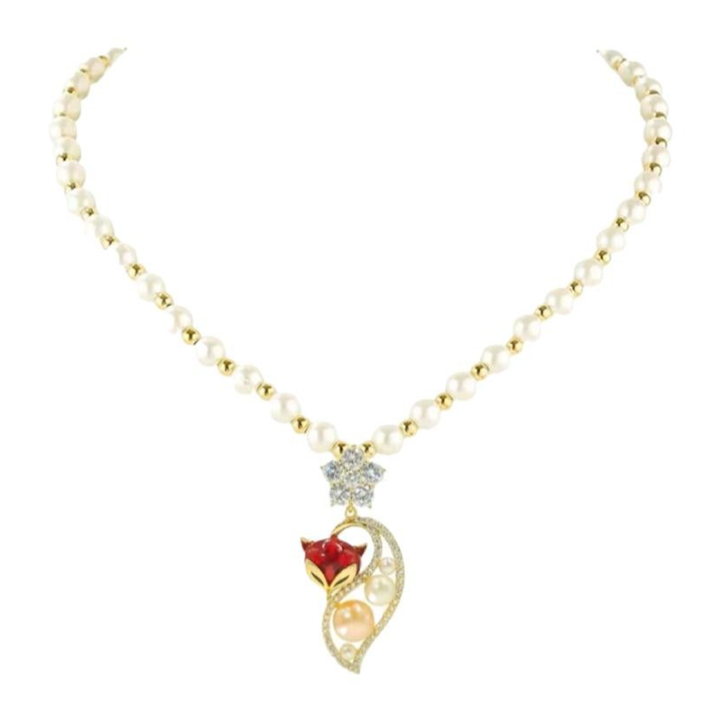 Women's Elegant Faux Pearl Necklace
