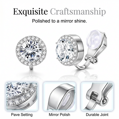 Sparkling Clip on Earrings for Women