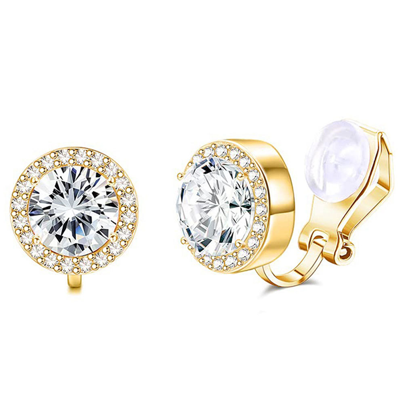 Sparkling Clip on Earrings for Women