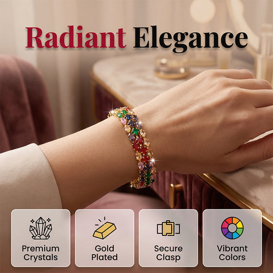 Women's Elegant Multicolor Tennis Bracelet