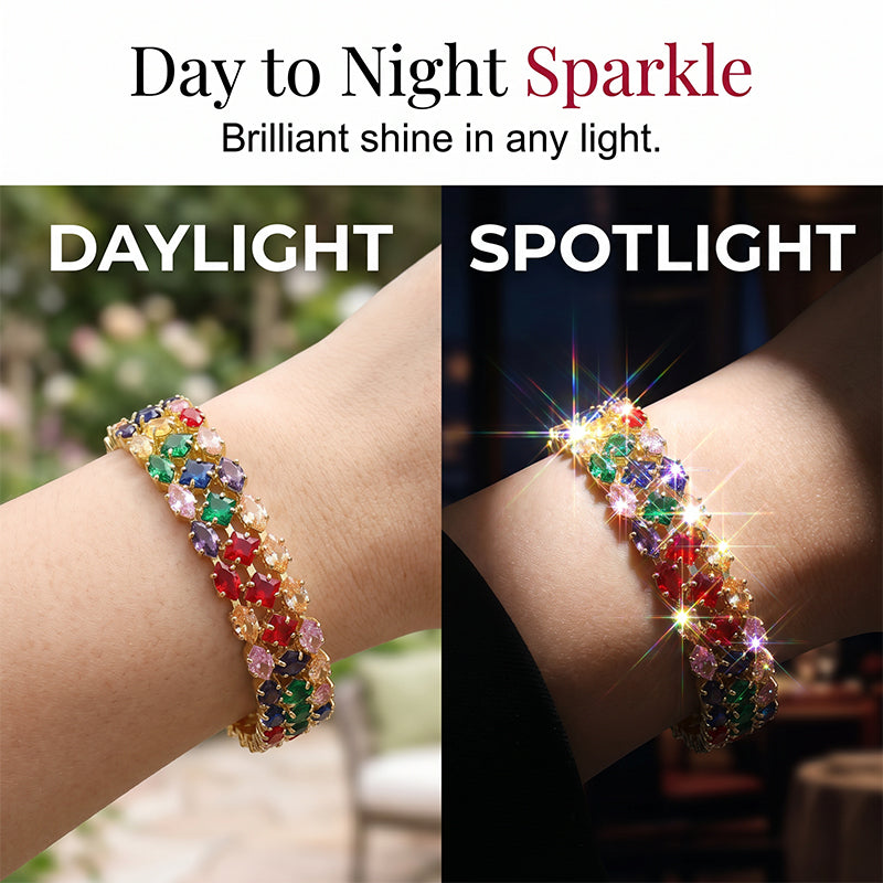 Women's Elegant Multicolor Tennis Bracelet