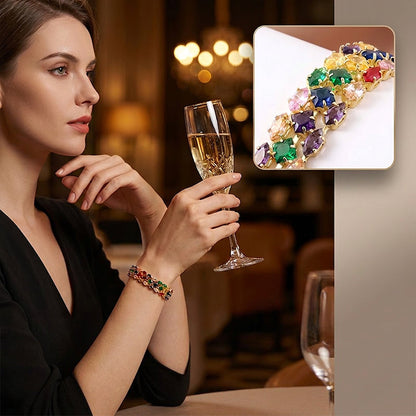 Women's Elegant Multicolor Tennis Bracelet