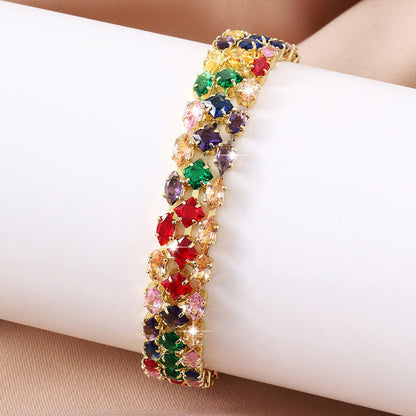 Women's Elegant Multicolor Tennis Bracelet