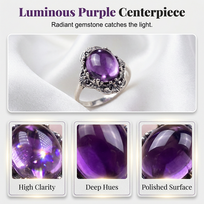 Vintage Lace Amethyst Ring