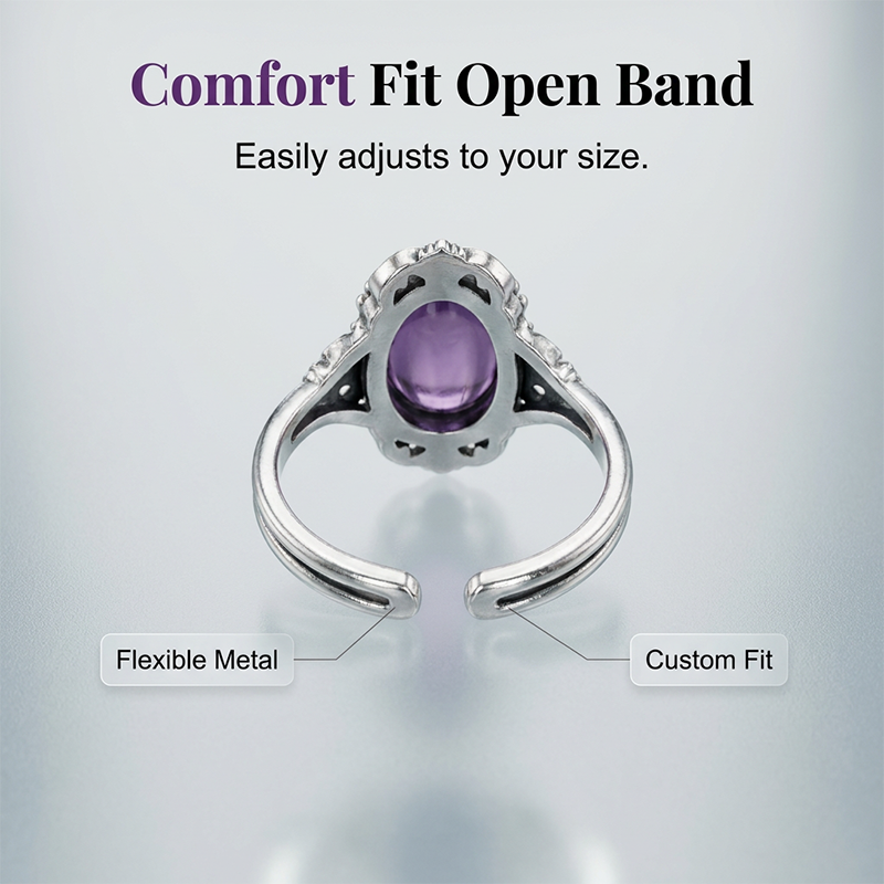 Vintage Lace Amethyst Ring