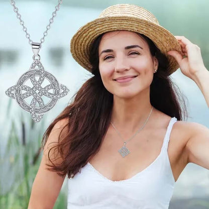 Women's Sparkling Starburst Pendant Necklace