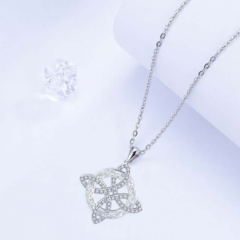 Women's Sparkling Starburst Pendant Necklace