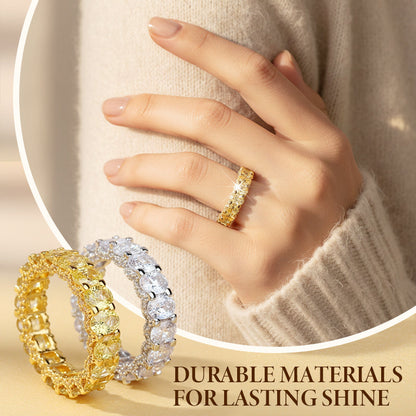 Full Circle Sparkling Zircon Fashion Ring