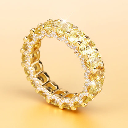 Full Circle Sparkling Zircon Fashion Ring