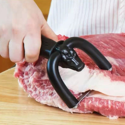 🔥 Novedad ⚡ Cortador de Grasa Manual para Carne de Res y Cerdo