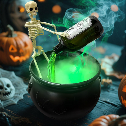 Dekorativer Hexenkessel zu Halloween