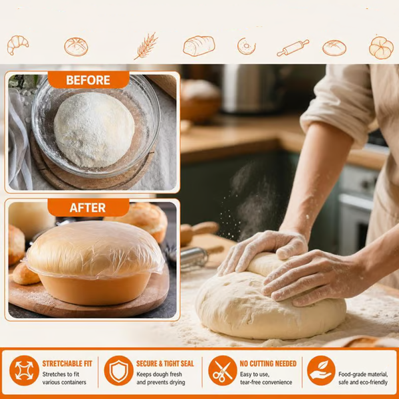 Cubiertas elásticas desechables para cuencos de alimentos