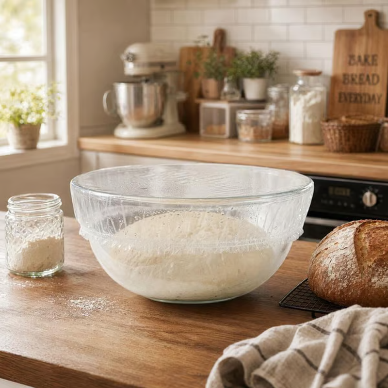 Cubiertas elásticas desechables para cuencos de alimentos