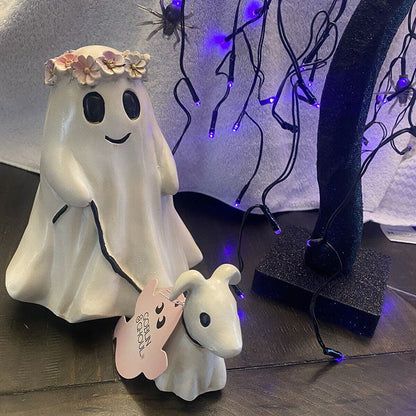 🔥Halloween Must-Haves👻Geisterwanderung Hundedenkmal – Einzigartige Halloween Garten- & Außendeko🐶