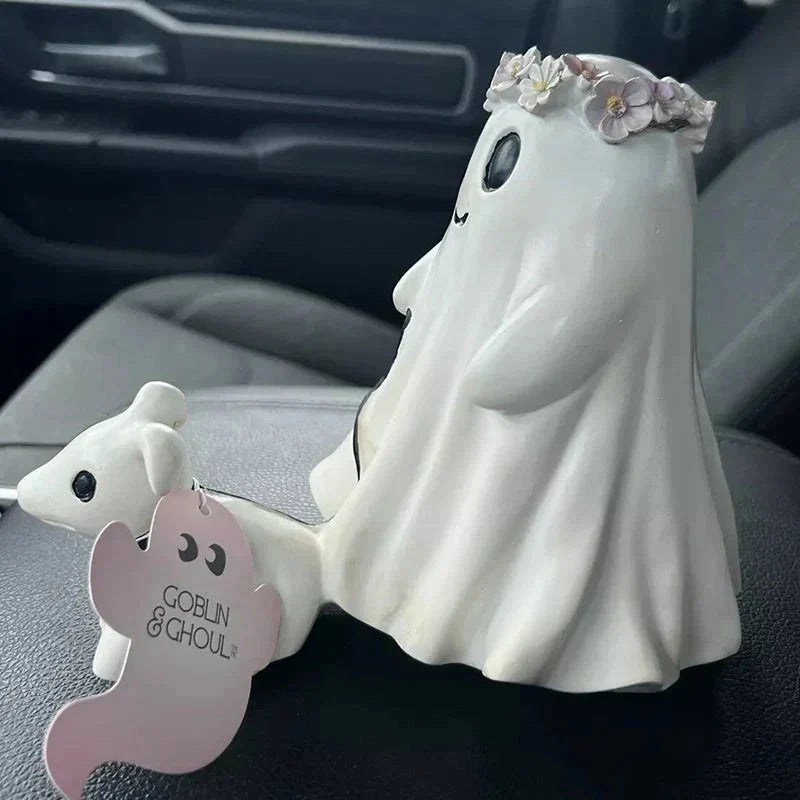 🔥Halloween Must-Haves👻Geisterwanderung Hundedenkmal – Einzigartige Halloween Garten- & Außendeko🐶
