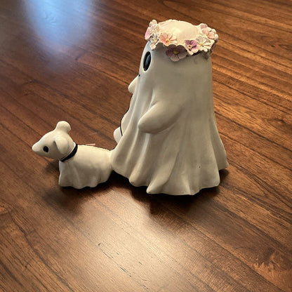 🔥Halloween Must-Haves👻Geisterwanderung Hundedenkmal – Einzigartige Halloween Garten- & Außendeko🐶
