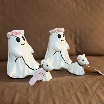 🔥Halloween Must-Haves👻Geisterwanderung Hundedenkmal – Einzigartige Halloween Garten- & Außendeko🐶