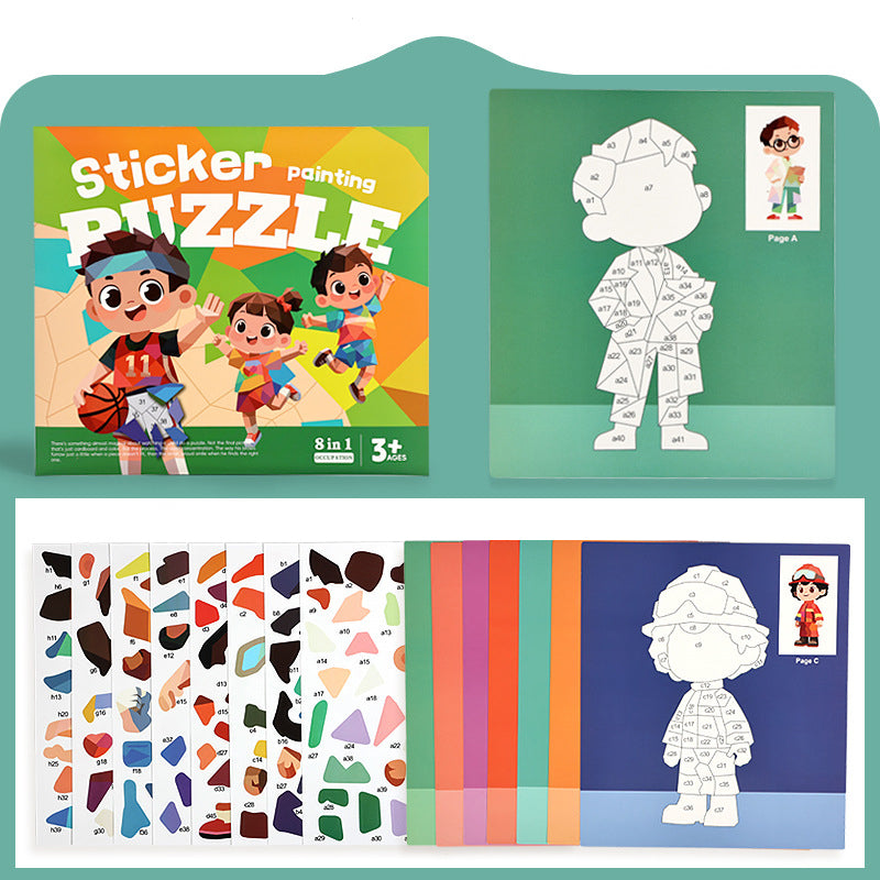 🎉Ofertas especiales de esta semana: 60% de descuento✨Libro de actividades de pegatinas geométricas para niños