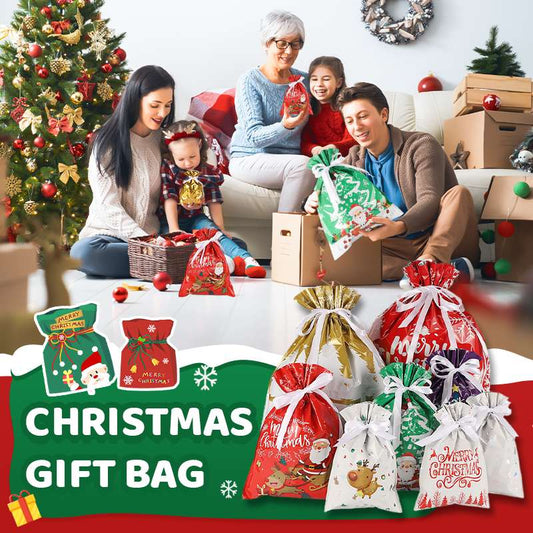 🎅Sugerencias de Regalos Perfectos🎁La Mejor Bolsa de Regalo de Navidad con Cordón del Mundo