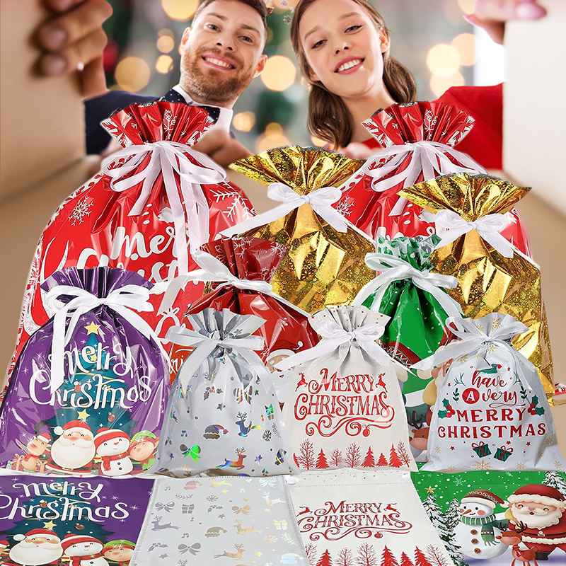 🎅Perfekte Geschenkauswahl🎁Der weltweit beste Weihnachtsgeschenkbeutel mit Kordelzug
