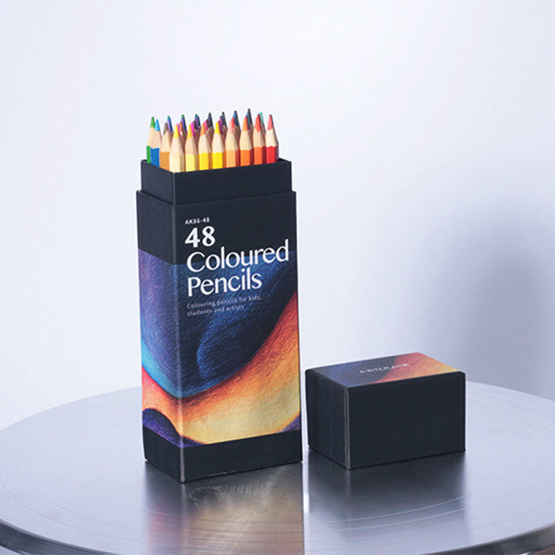 Set de lápices de colores oleosos de 48 colores para pintar