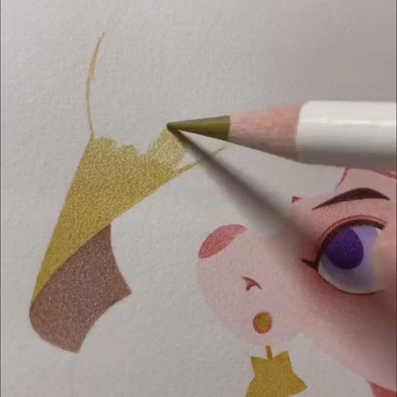 Set de lápices de colores oleosos de 48 colores para pintar