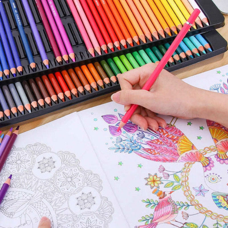 Set de lápices de colores oleosos de 48 colores para pintar