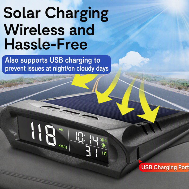Solar-Auto-GPS-Head-Up-Display