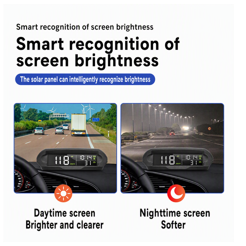 Solar-Auto-GPS-Head-Up-Display