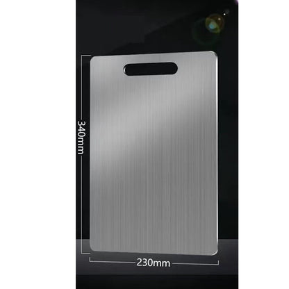 Tabla de cortar de acero inoxidable de doble cara