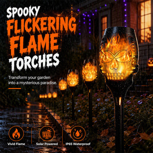 🎃Solar Halloween Skull Garden Stake Lights