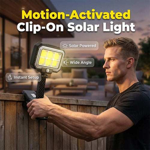 Solar-Bewegungsmelder-Licht zum Anklemmen