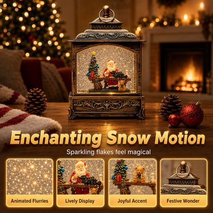Vintage Christmas Snowing Night Light
