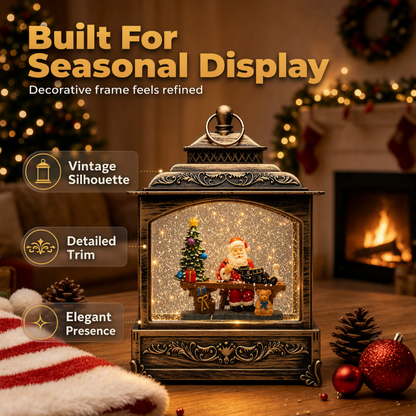 Vintage Christmas Snowing Night Light