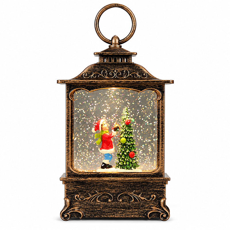 Vintage Christmas Snowing Night Light