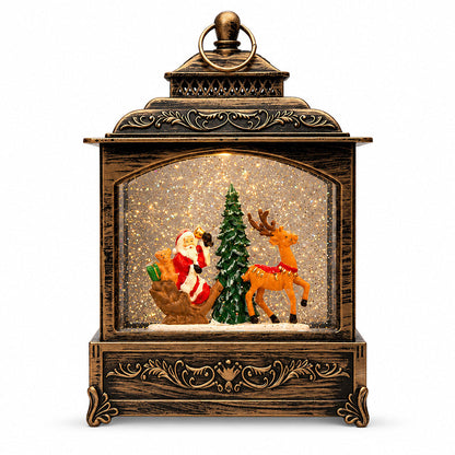 Vintage Christmas Snowing Night Light