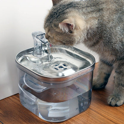 Stainless Steel Pet Water Fountain 2L