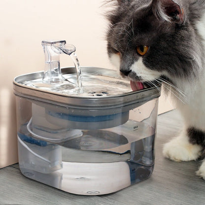 Stainless Steel Pet Water Fountain 2L