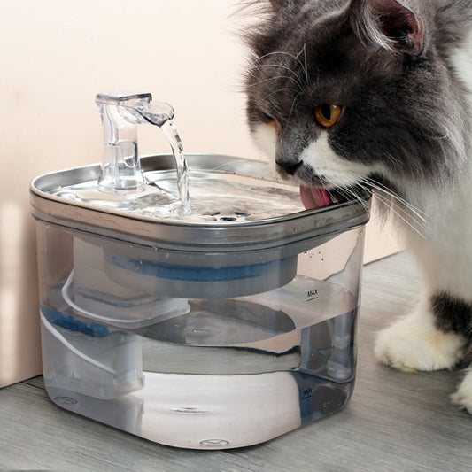 Stainless Steel Pet Water Fountain 2L