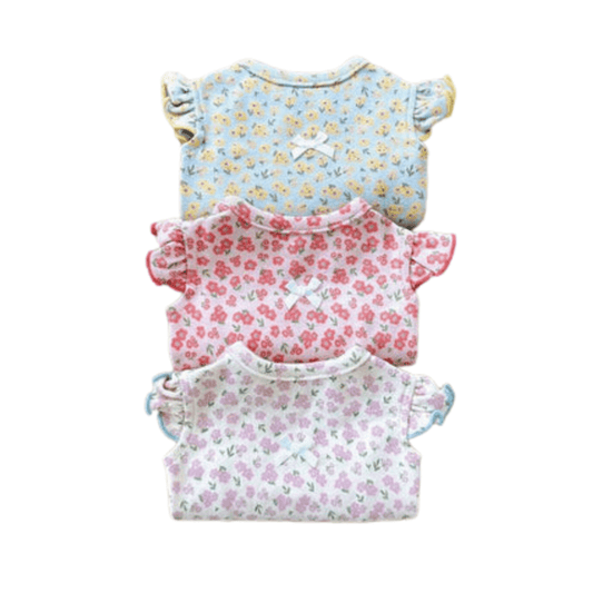 Sweet Flower Sleeve Dog Cat Vest