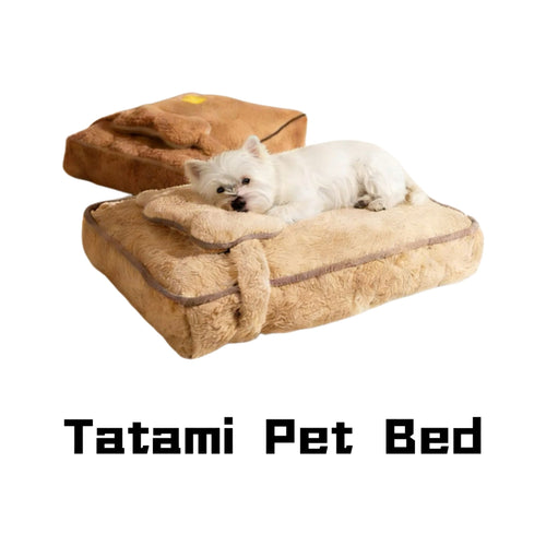 Tatami Pet Bed-Natural Comfort, Sturdy Support
